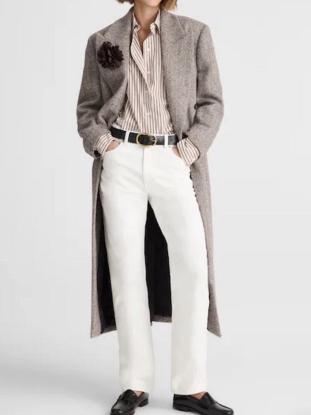 Alexa Chung for Madewell Slim Boyfriend Jean in Tile White Size 20W NWT NEW